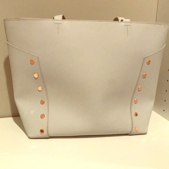 off white rose gold bag